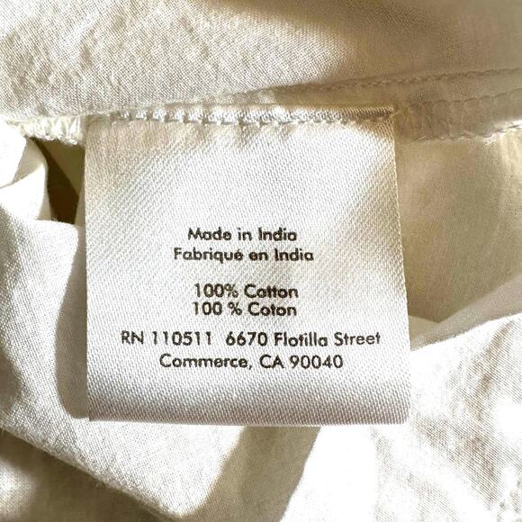 Ingrid & Isabel Lace Off the Shoulder 100% Cotton Maternity Top Ivory Size XS - Picture 9 of 11